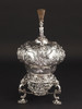 独角鹿西洋古董18世纪中期英国William Grundy银器制作工坊出品Chinoiserie中国风东方人物主题纯银精雕温水壶 商品缩略图3