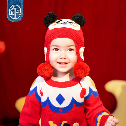 【盼达乖乖婴童帽子】年衣童装婴童针织帽挡风保暖宝宝帽子毛线帽 商品图2