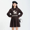 奢姿大码女装2025冬季时尚小狗针织马甲套装胖妹妹气质休闲两件套9554635281AB 商品缩略图3