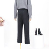 FOCALS福柯斯新款简约休闲通勤显瘦醋酸羊毛直筒九分裤FRS3P398 商品缩略图2