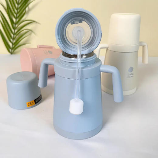 （清仓刮码）babycare小月龄歪头保温杯吸管奶瓶婴幼儿宝宝奶瓶保温杯 商品图4