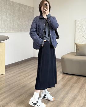 【卷卷紫醋酸羊毛6片半裙】不加绒/加绒可选 分片设计更显瘦 醋酸羊毛混纺亲肤垂顺耐穿有型 百搭不出错