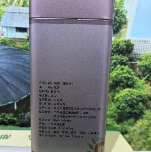 10年蒲坑茶铁罐装250g（汇丰） 商品图2