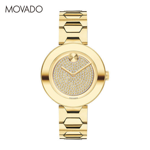 HY3600492WB 摩凡陀MOVADO 瑞士手表摩凡陀 BOLD系列水晶表盘钢带石英女表【无电】 商品图0