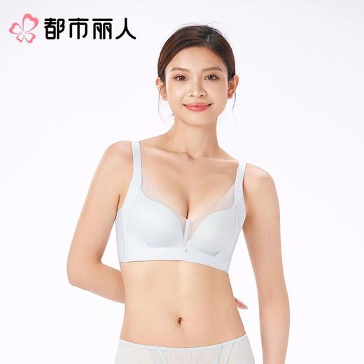 都市丽人内衣红品薄文胸锁边内衣3/4杯四排四扣树脂胶圈LJC4A801 商品图1