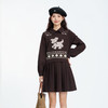 奢姿大码女装2025冬季时尚小狗针织马甲套装胖妹妹气质休闲两件套9554635281AB 商品缩略图0