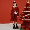 大女童连衣裙加绒童装红色秋冬新款一件代发新年2025洋气公主裙 商品缩略图0