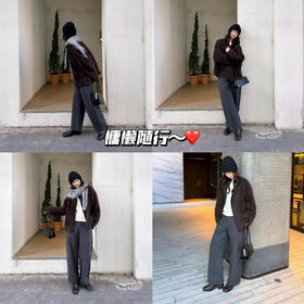 短绒御寒，毛呢塑形，平衡冬日温暖与利落🍣