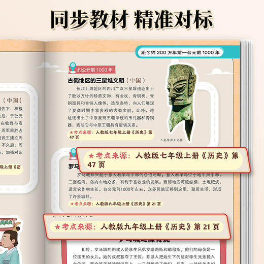 时间线上的文史考点-文学+历史【1-9年级同步课本】（2册） 商品图1