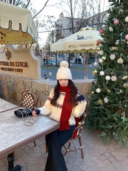 初雪童话【圣诞限定顶奢费尔岛毛衣】一眼贵的顶级羊毛纱线，如云雾般柔软高克重！重工厚实WD 商品图7