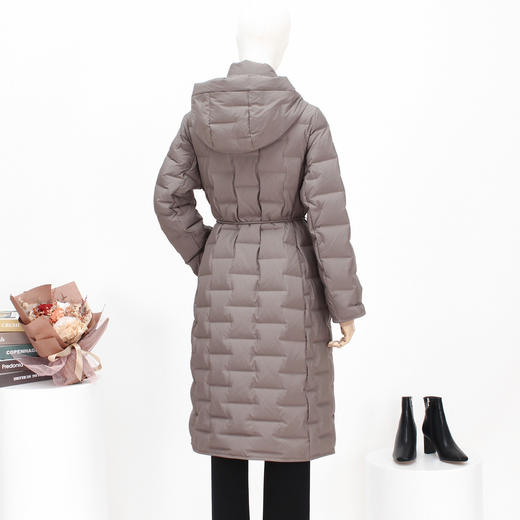 FOCALS新款休闲时尚连帽白鸭绒绒保暖长款羽绒服外套FRSDD506 商品图2