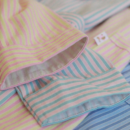 怡吾色秋冬男女款睡衣家居服 | 条纹设计、双面磨毛、触感柔软、简约舒适 商品图7