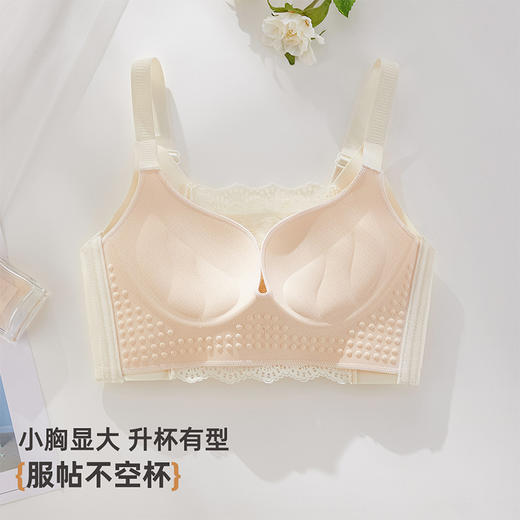 雅黛俪女士文胸小胸聚拢显大上薄下厚杯性感蕾丝抹胸式内衣胸罩 商品图3