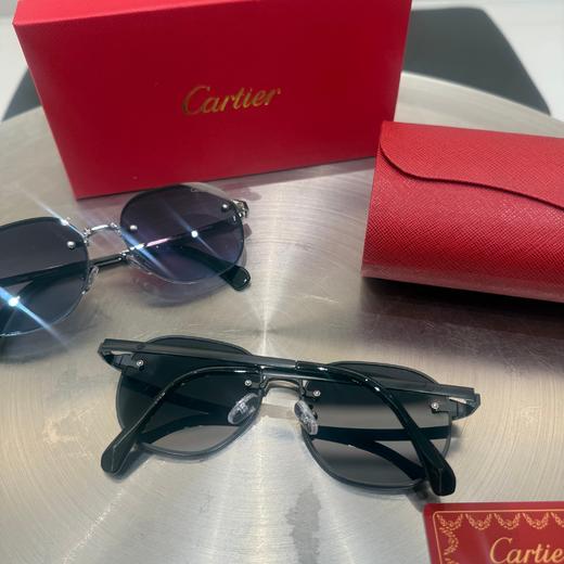 Cartier卡地亚 新款纯钛无框钻石切割太阳镜高端太阳镜Cartier卡地亚 商品图4