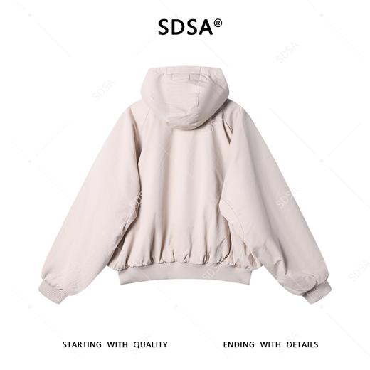 A1222SDSA秋冬新款痞帅男装美式潮牌双面可穿连帽夹克棉服外套百搭时尚 商品图5
