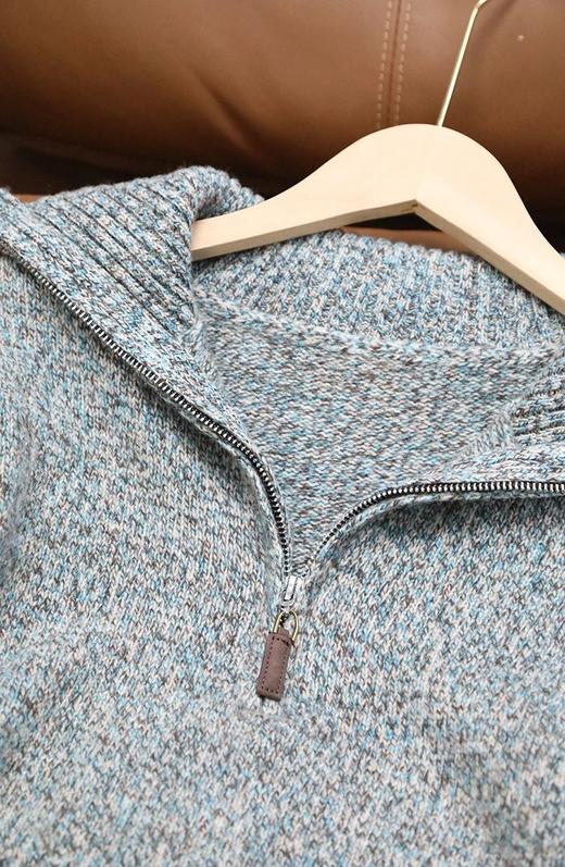 独家高货多彩花纱【老钱风空气感半拉链针织衫】澳洲100%羊毛纱线！毛质细密丰盈~上身效果松弛有气质WD 商品图10