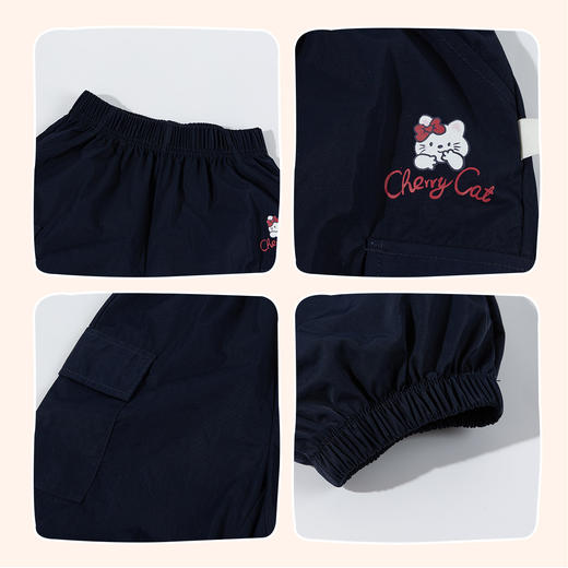 贝贝怡女童春秋工装裤 商品图5