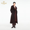乔万尼新品2025冬100%绵羊毛大气长款复古电影感大翻领系带羊毛呢大衣ED4A710 商品缩略图3