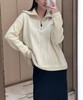 女款羊绒半拉链针织毛衣lv015 商品缩略图2
