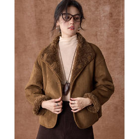 【预售15天左右发货】雾道 CANTO MOTTO复古立领麂皮绒女式外套WHX2413022【LA】