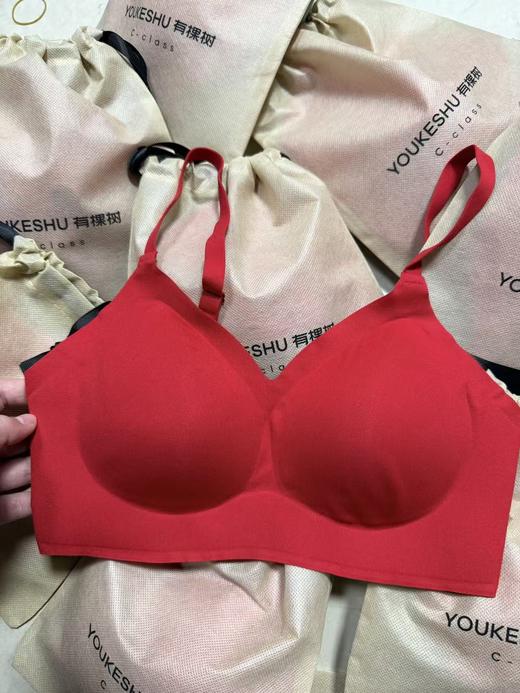 纯元！有棵树本命年无痕红色文胸 内衣 商品图2