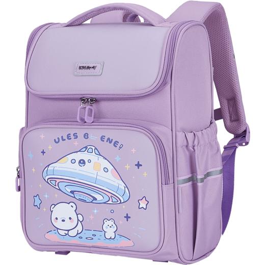 卡拉羊（KALAY）减负防下坠书包小学生男女卡通1-4年级减负抑菌书包儿童TX2201 藏青【五维减负系统】 商品图0