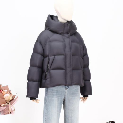 FOCALS新款时尚休闲泡芙白鸭绒短款羽绒服外套FRW8D072ZN 商品图3