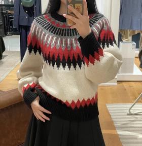 重磅纯元   RL费尔岛复古花纹圆领毛衣  绵羊毛混纺 抗起球工艺！