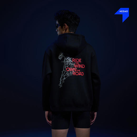 【内道马年限定】带帽卫衣男女同款舒适保暖跑步训练运动上衣 商品图3