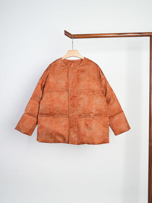 Q258443香云纱羽绒服95白鸭绒 商品图2