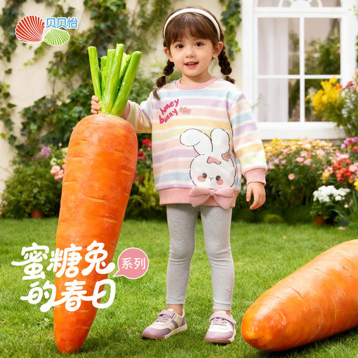 贝贝怡春季女童套头卫衣 商品图3