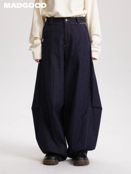 马得工地/MDGDKZ14955/可拆卸屁帘收口牛仔裤 商品图2