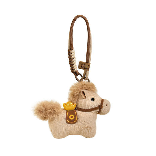 【马年吉祥物毛绒小马公仔】 马上有钱挂件钥匙扣 可爱新年礼物生肖小马 商品图4