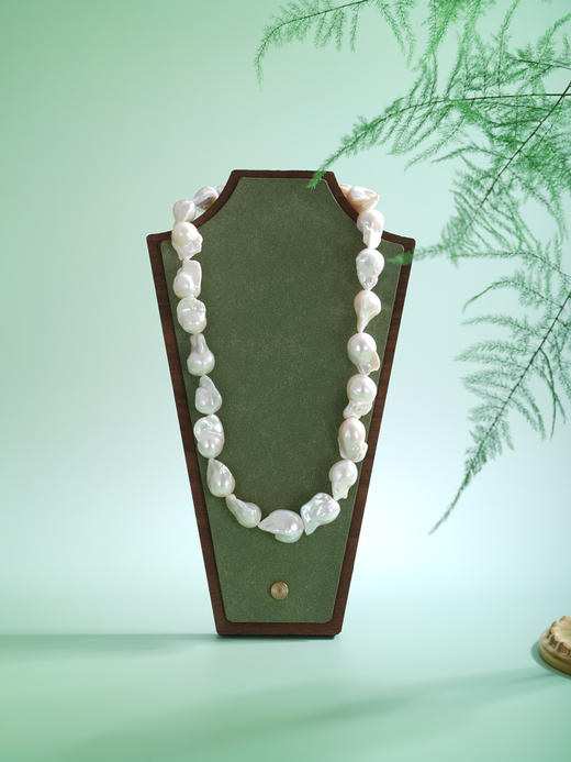 子佩集【幻澜凝雪】银S925珍珠惜王妃项链【BLKXL001】14-18mm巴洛克珠2601 商品图2