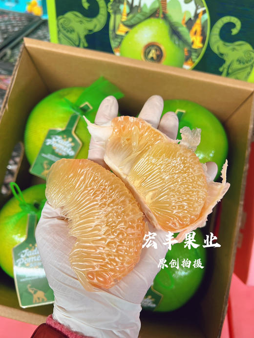 傣柚 口感清甜 果肉颗颗爆珠 水分很好 好剥皮 礼盒4个装配手提袋 商品图5