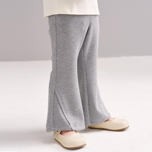 笛莎Deesha 2026春季女童基础好搭针织喇叭裤长裤 商品图3