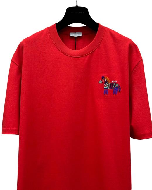 中性款全棉刺绣短袖T恤ho010 商品图2