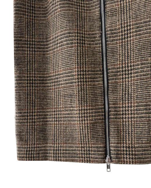 女款格纹拉链半裙zo016 商品图2