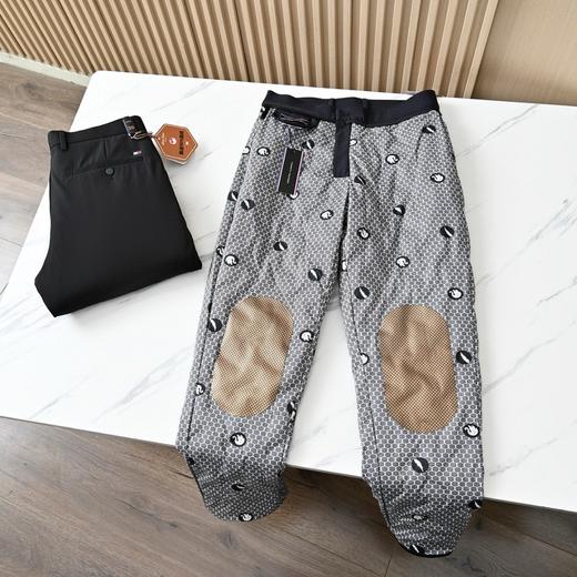 冬季新款商务休闲防水加厚保暖石墨烯护膝鹅绒西裤 商品图5