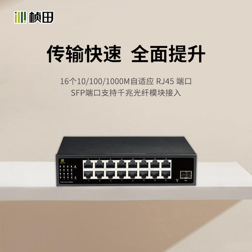 1光16电全千兆交换机(16G+F/全电压)-GNT-MG1117EL 商品图1