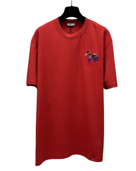 中性款全棉刺绣短袖T恤ho010 商品图0