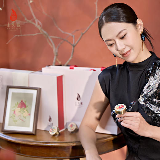 上久楷新中式国风文创礼盒送礼 摆件 宋锦车载香薰 福寿绵瓞 商品图10