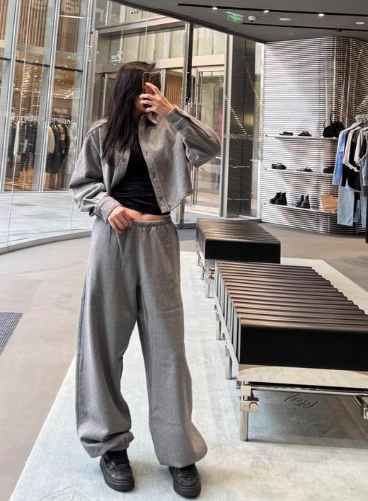 女款绒底运动裤长裤 可配套装hu002 商品图3