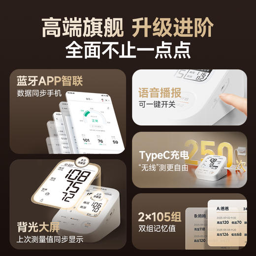 鱼跃血压计家用血压测量仪高精准家用S68AR 商品图4