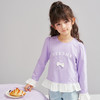 笛莎Deesha 2026春季女童时尚设计感拼接荷叶边长袖T恤 商品缩略图0