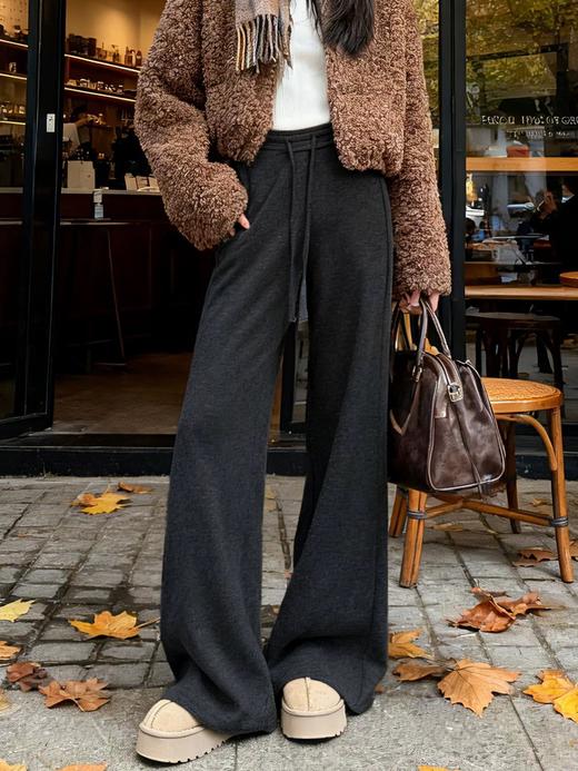 【天然羊毛，厚实软糯】美拉德绵羊毛微喇阔腿裤 2种厚度，3种裤长可选！ 商品图1
