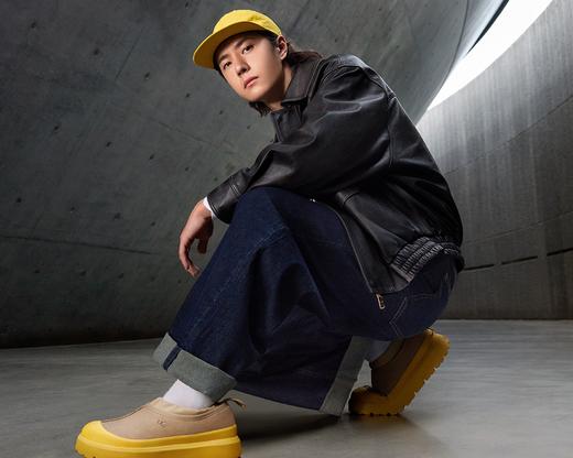 现货 THS-无 ug家 情侣款 彩壳雪地靴 系带款厚底鞋 一脚蹬厚底鞋 QZ117 商品图2