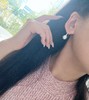 时尚流线感澳白耳钩 商品缩略图5