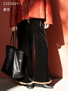 Z252891-T丝绒裤子