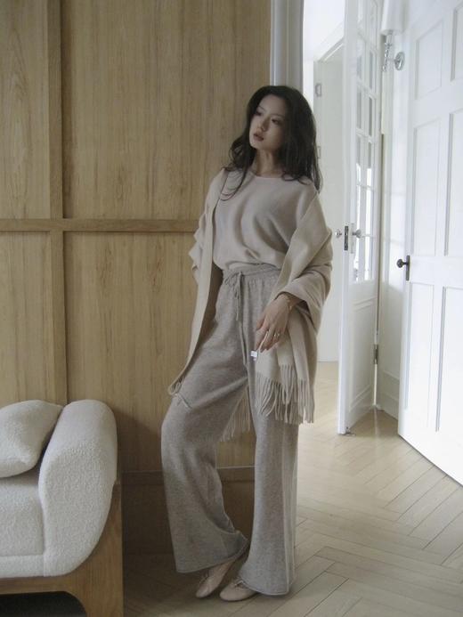 赵丽颖同款【全羊毛无缝一体针织裤】2色可选！100%羊毛，上身又舒适又显瘦~垂坠性质感都超好，闭眼入！无标发货WD 商品图3